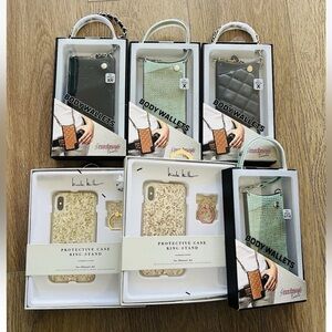 6~ iPhone Cases Assorted body Wallets/ GIF Set Bulk Lot Of 6 Apple iPhone NWT